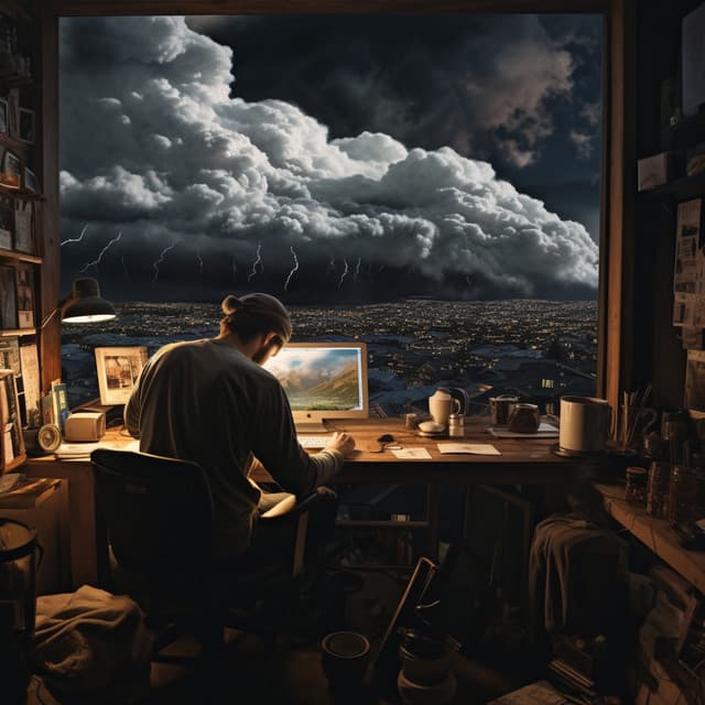 Día De Trabajo Tranquilo Con Las Gotas Del Piano Lluvioso - Bandas sonoras del salón del hotel