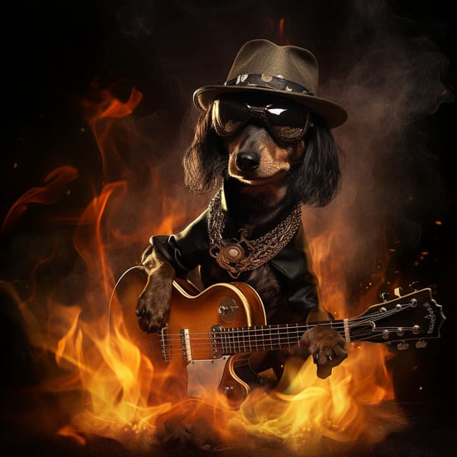 Fireside Tunes: Paws' Firelight Harmony - Intentional Vibes