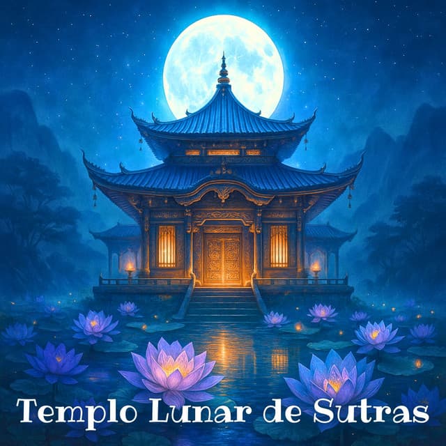 Templo Lunar de Sutras, Baño Sonoro de Mantras Nocturnos - Meditación Música Ambiente