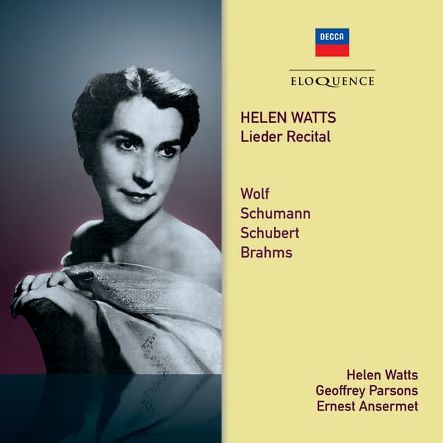 Helen Watts – Lieder Recital - Orchestre de la Suisse Romande