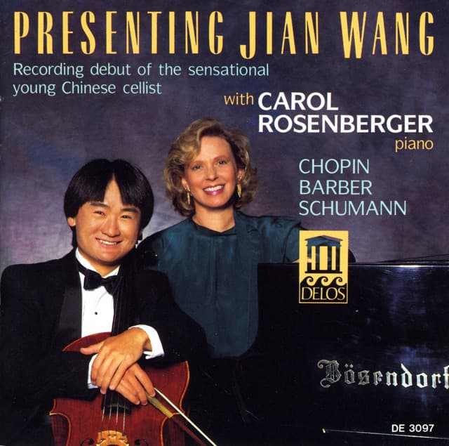 Cello Recital: Wang, Jian - Chopin, F. / Barber, S. / Schumann, R. - Jian Wang