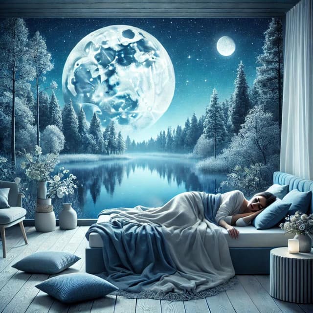 Vacker avkopplande sömnmusik för stresslindring: Läk medan du sover och vakna glad - Djup Avslappningsövningar Akademi