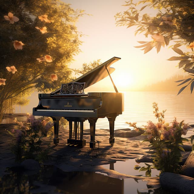 Relaxation Echoes: Piano Calming Rhythm - Spiritual Shamans of Aurora Borealis