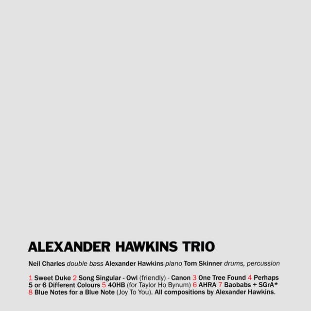 Alexander Hawkins Trio - Alexander Hawkins