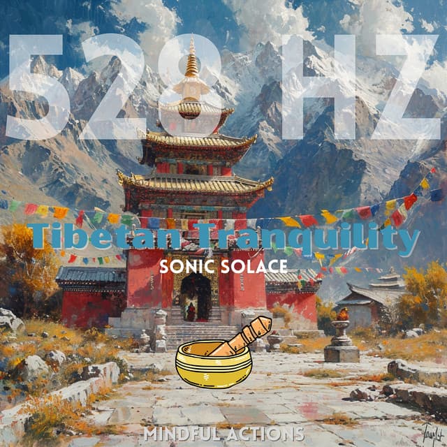 Tibetan Tranquility: 528 Hz Sonic Solace - Mindful Actions
