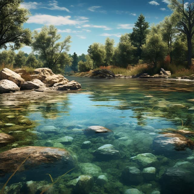 Binaural Water Zen: Calming Stream Meditation - The Hymn Ensemble