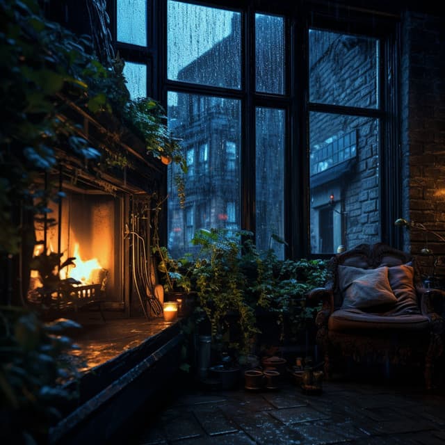 Fireplace Serenade: Rainy Nights - Flamespad Nature Fire Sounds