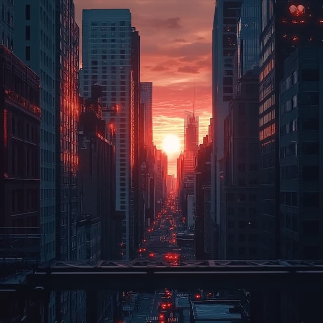 Downtown Sunset - Unwind In Lofi Take Five - Ambient Lo-Fi