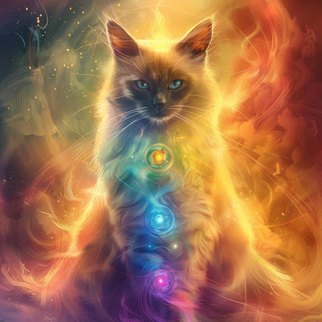 Magiske Poteaftryk: En Rejse ind i Drømmeverdenens Lys - Calm Music for Cats