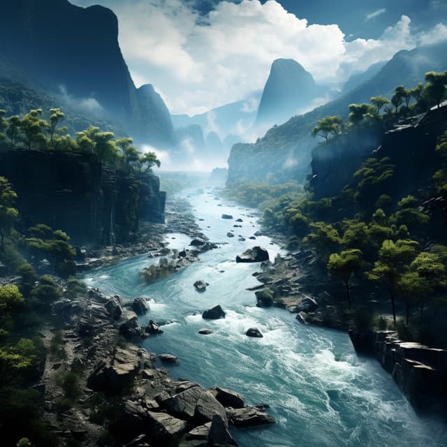 Cascadas Armónicas: Flujo Meditativo Junto A Las Cascadas - Efectos especiales de la madre naturaleza