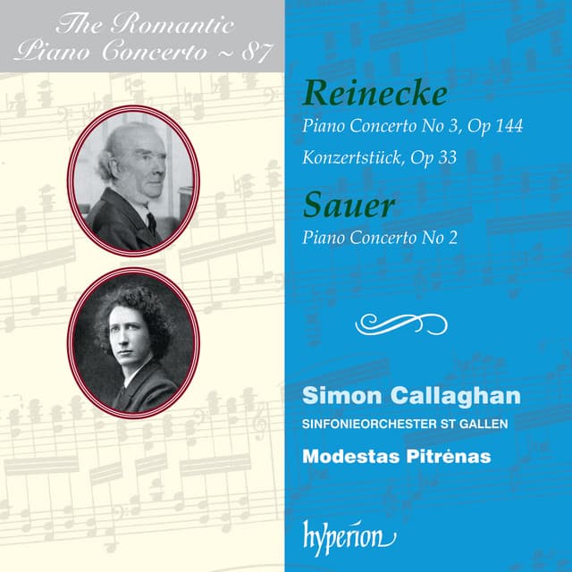 Reinecke & Sauer: Piano Concertos - Simon Callaghan