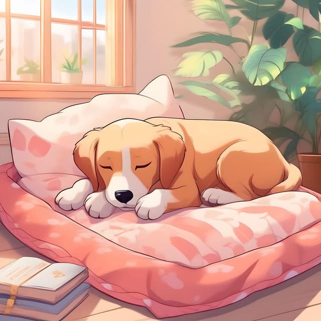 Queues Dorées : Lofi Jazz pour Chiots Apaisés - Soothing Dog Sounds