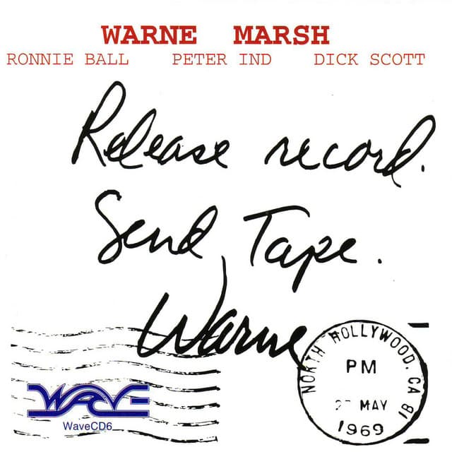 Release Record - Send Tape - Warne Marsh