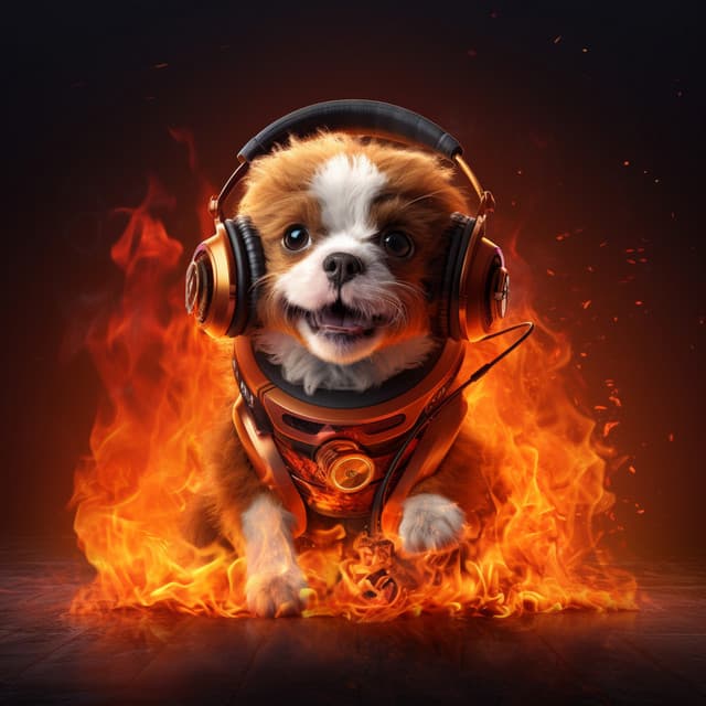 Playful Fire: Joyful Dogs Rhythm - Isochronic Tones Brainwave Entrainment