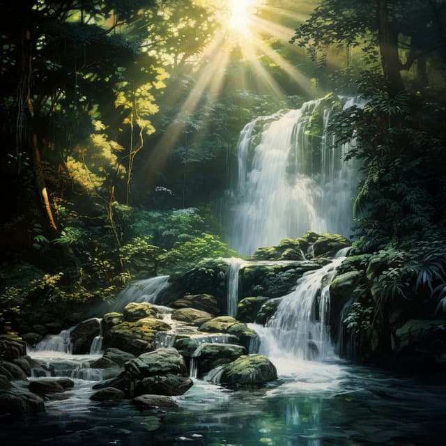 Dreamy Waterfall Melodies: Soothing Cascading Sounds - One Audience Piano