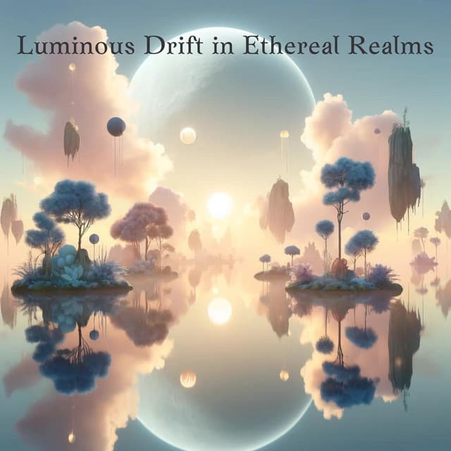 Luminous Drift in Ethereal Realms - Mindfulness Meditation Universe