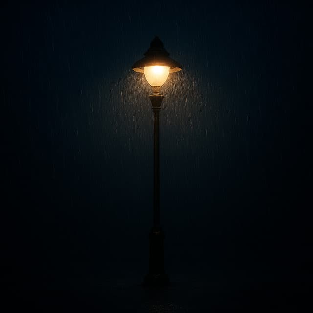 24Hr Rain: Streetlamp Rain - Meditation Rain Sounds
