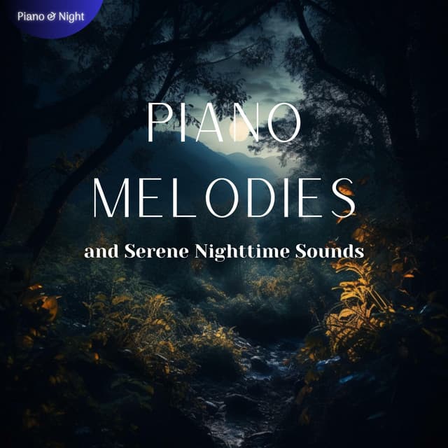 Piano Melodies and Serene Nighttime Sounds - Piano & Night