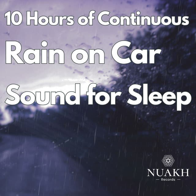10 Hours of Continuous Rain on Car Sound for Sleeping - White Noise Radiance