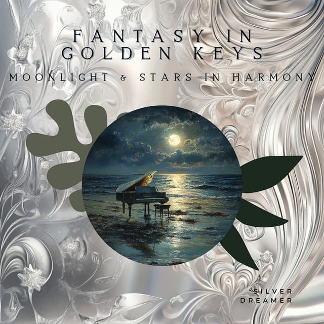 Fantasy in Golden Keys: Moonlight & Stars in Harmony - Silver Dreamer