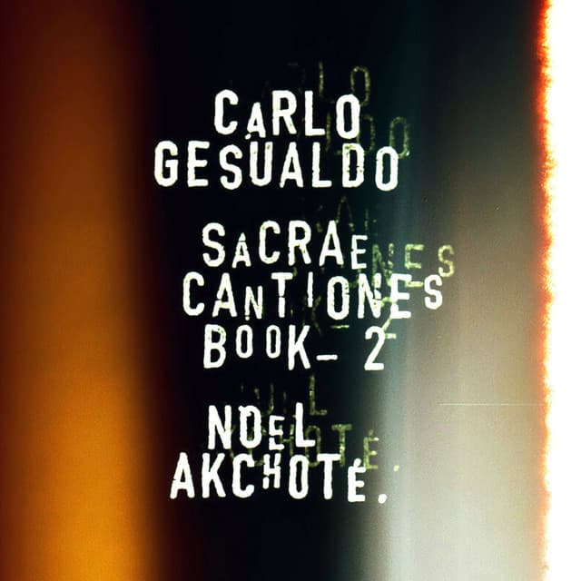 Carlo Gesualdo: Sacrae Cantiones, Book Two - Carlo Gesualdo