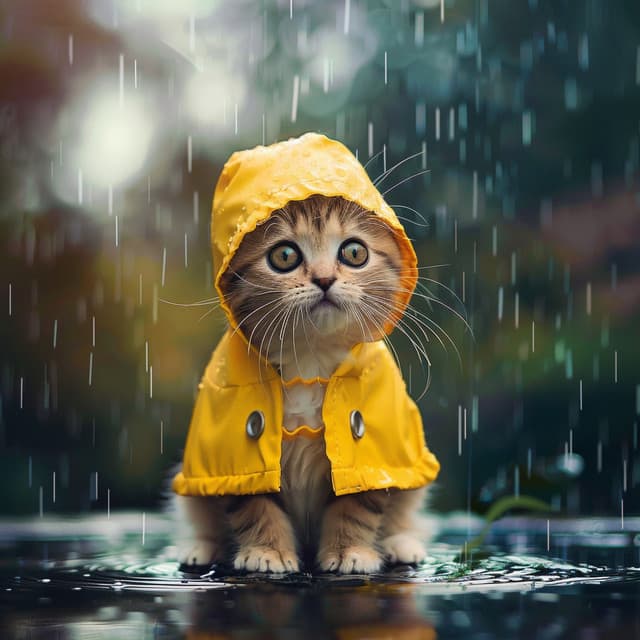 Lluvia Purrrrfecta: Vibraciones Relajantes Para Gatos - Gato dormido