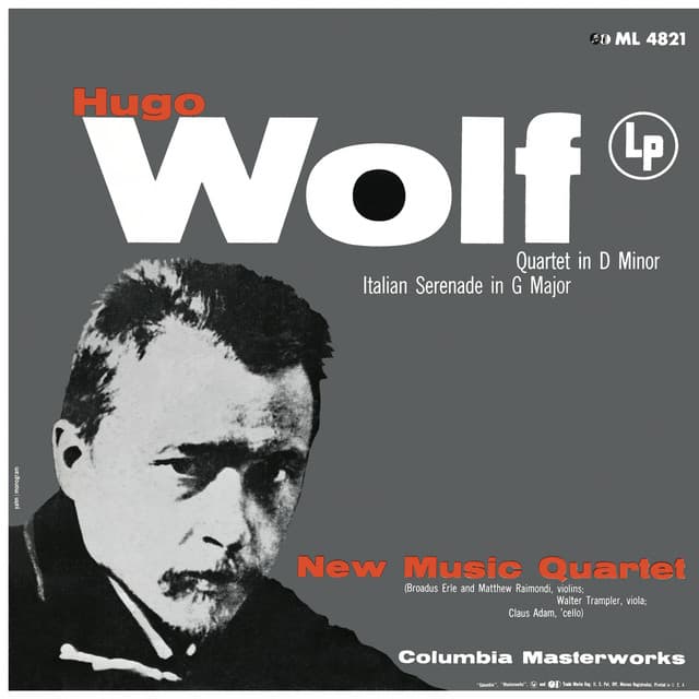 Wolf: Italian Serenade & String Quartet in D Minor - Hugo Wolf
