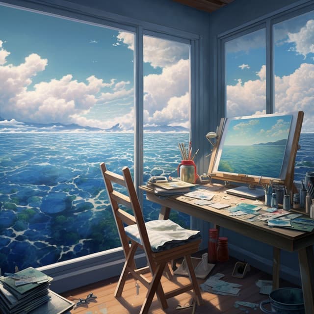 Ocean Study: Tranquil Wave Harmonics - Supernatural Brainwave Power