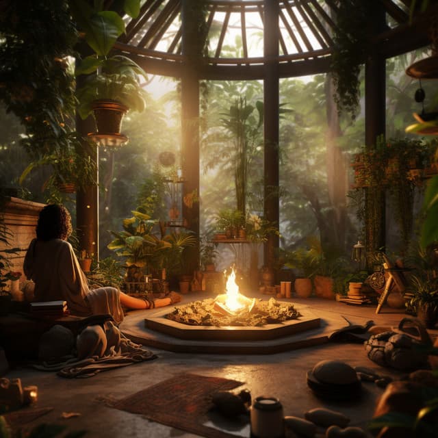 Fireside Serenity: Yoga in Nature's Embrace - Regen BWS