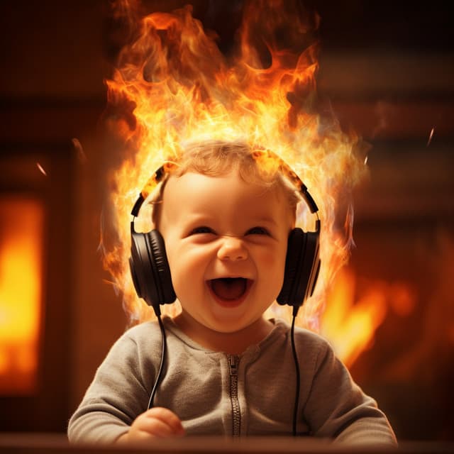Fire's Giggle: Baby Cheerful Melodies - White Noise Baby Sounds