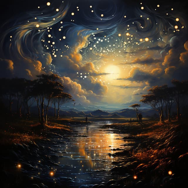 Paisaje Onírico Iluminado Por Las Estrellas: Creando Un Sueño Tranquilo Para El Bebé - Panam y Circo