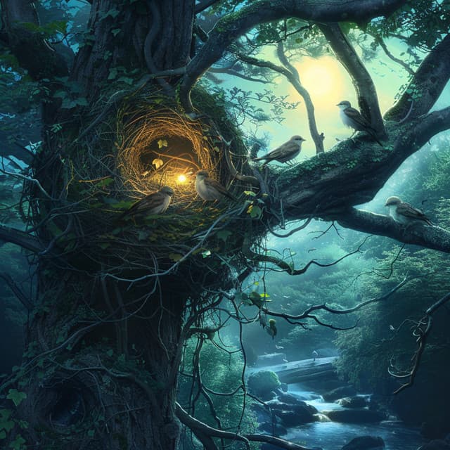 Creek Babble: Binaural Sleep Tunes for Birds - 80 88 Hz - Sleeping Voyage