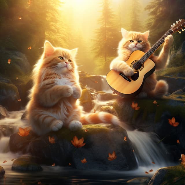 Thunder's Feline Melodies: Musical Serenity for Cats - Nature's Music