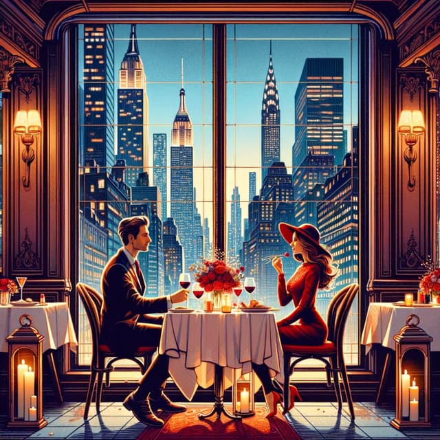 Couple Dinner Date: Two Wine, New York Jazz Restaurant - Background Music Masters