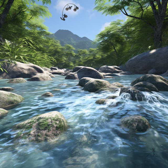 Binaural Stream: Flowing Water Symphony - Livia Binaural