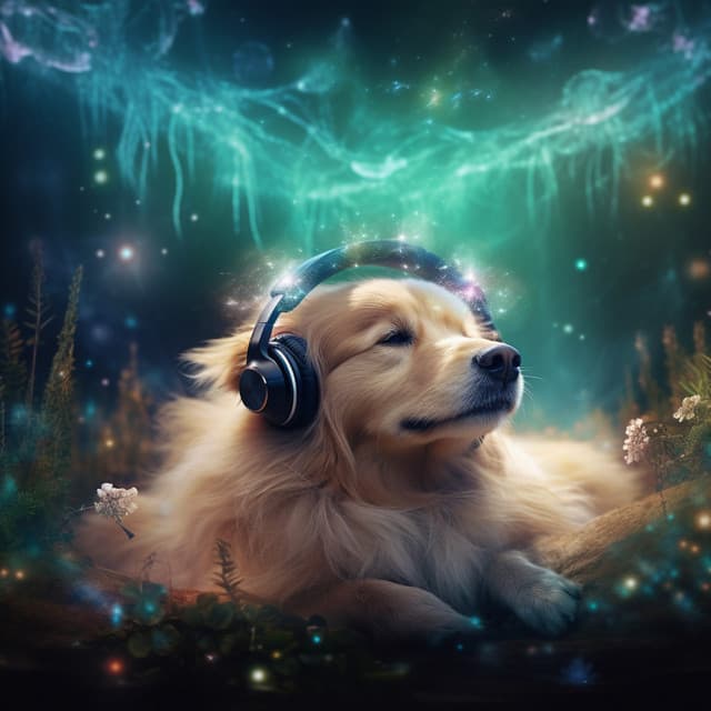 Ambient Doggie Dreamscape: Discover Acoustic Oasis - Deep Theta Binaural Beats