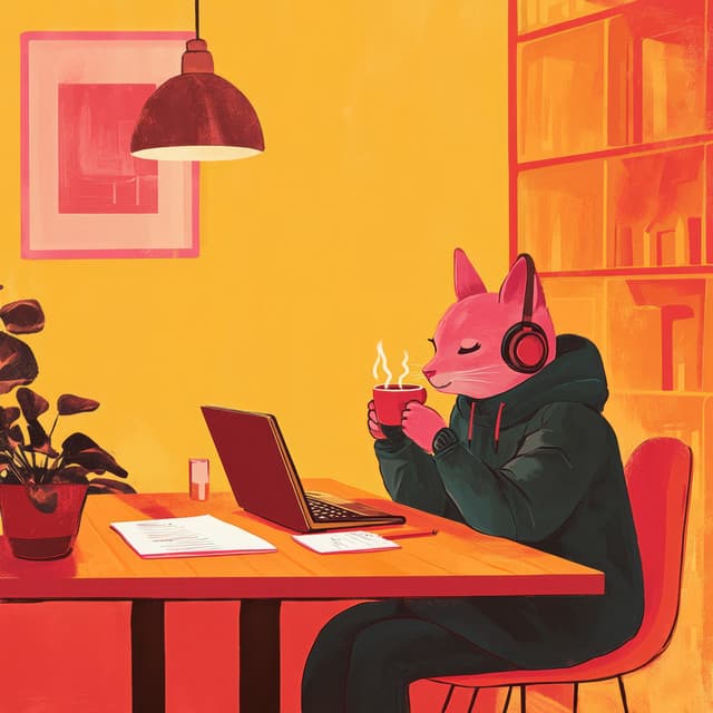 Jazz Verführung im Dämmerlicht der Dachlandschaft mit Lofi-Vibes - Cleaning Music