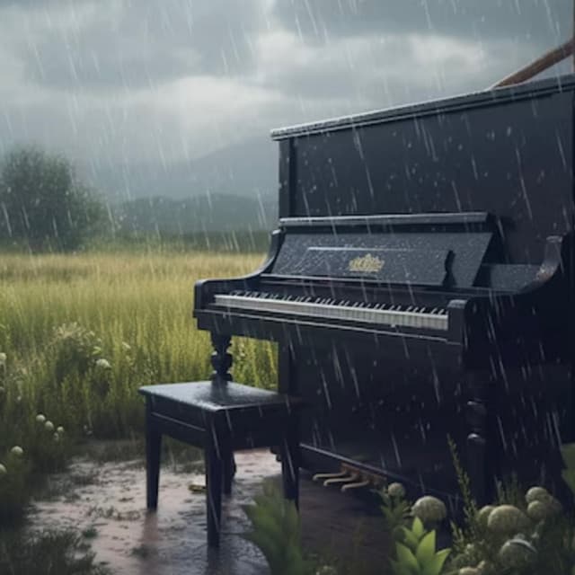 Rainy Piano Therapy 444 Hz - Foley Music