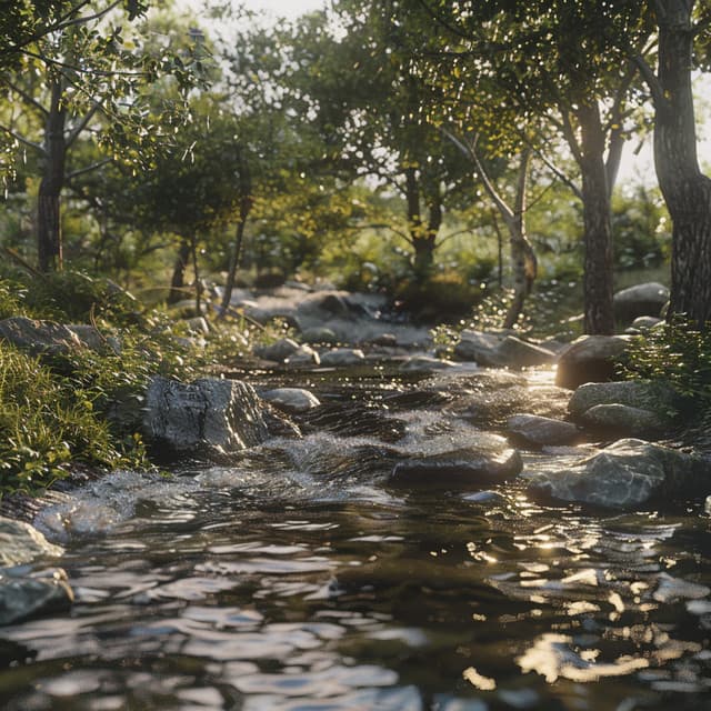 Gentle Binaural Rivers: Water Sounds for Stress Relief - Binaural Vibrations